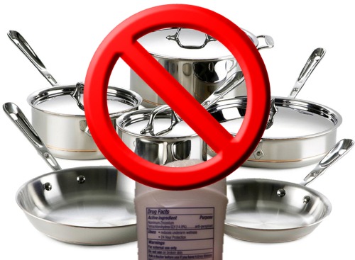 Do NOT allow aluminum cookware in your kitchen, or aluminum-containing anti-persperants in your bathroom.